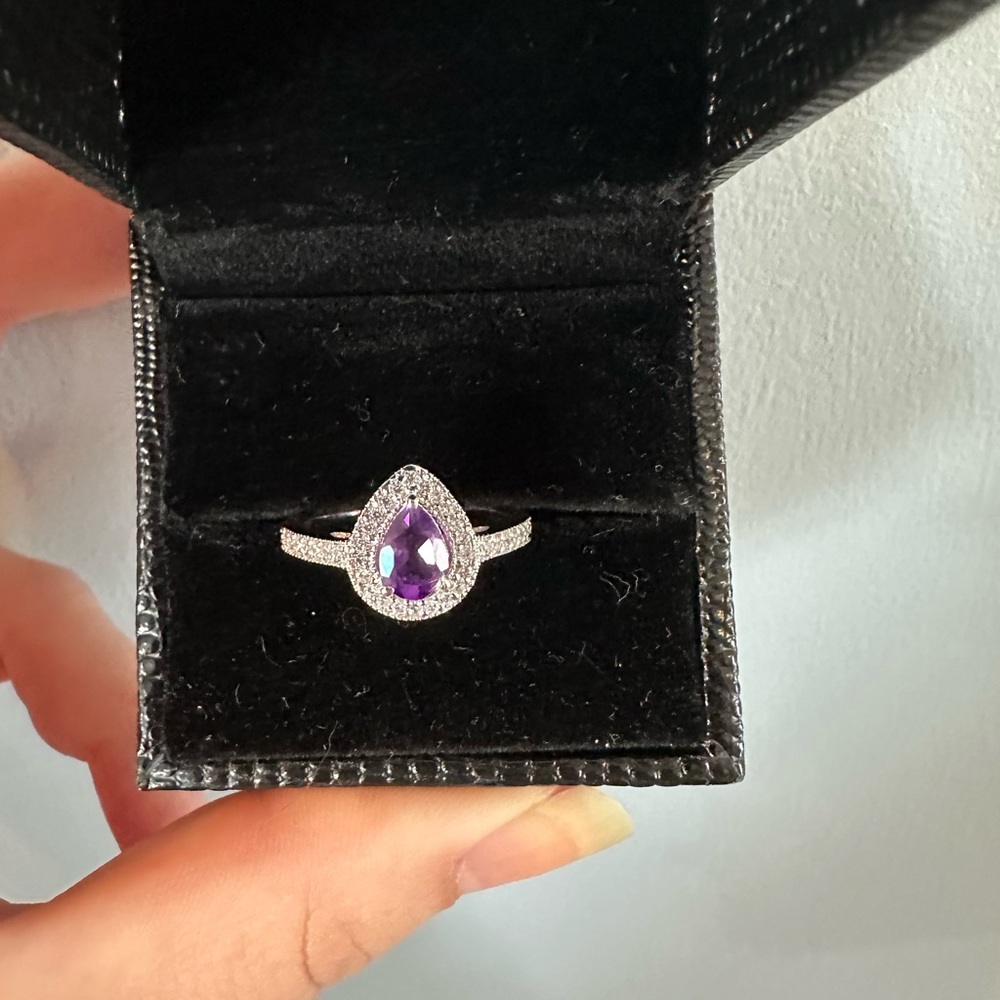 Beautiful amethyst ring - Picture 3 of 4
